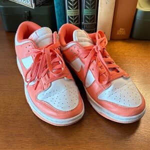 Nike Low-Top Sneakers in Coral and White